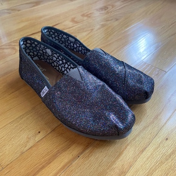 Toms Metallic Glitter Espadrilles - Picture 6 of 6
